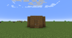 small minecraft hut